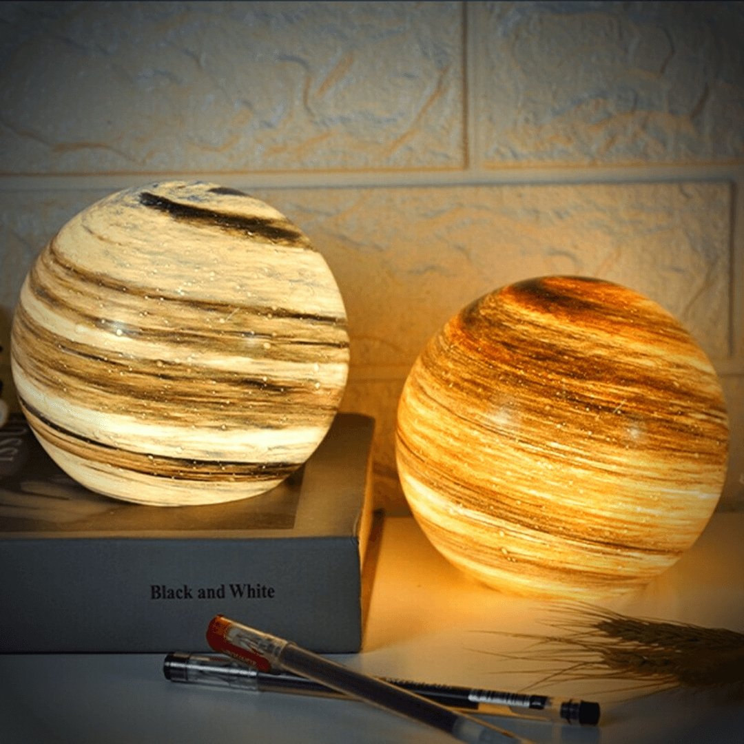 Glass Moon Sphere Night Light For Home Decor Ambiance NALANI