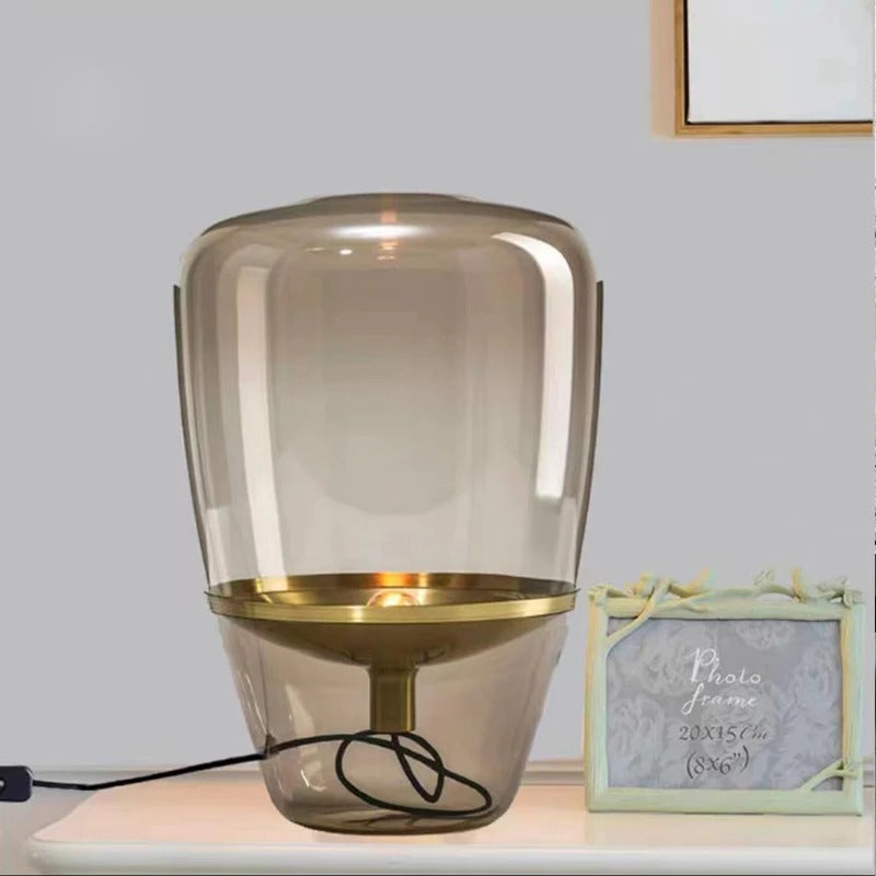Glass Table Lamp For Living Room Elegant Indoor Lighting NALANI