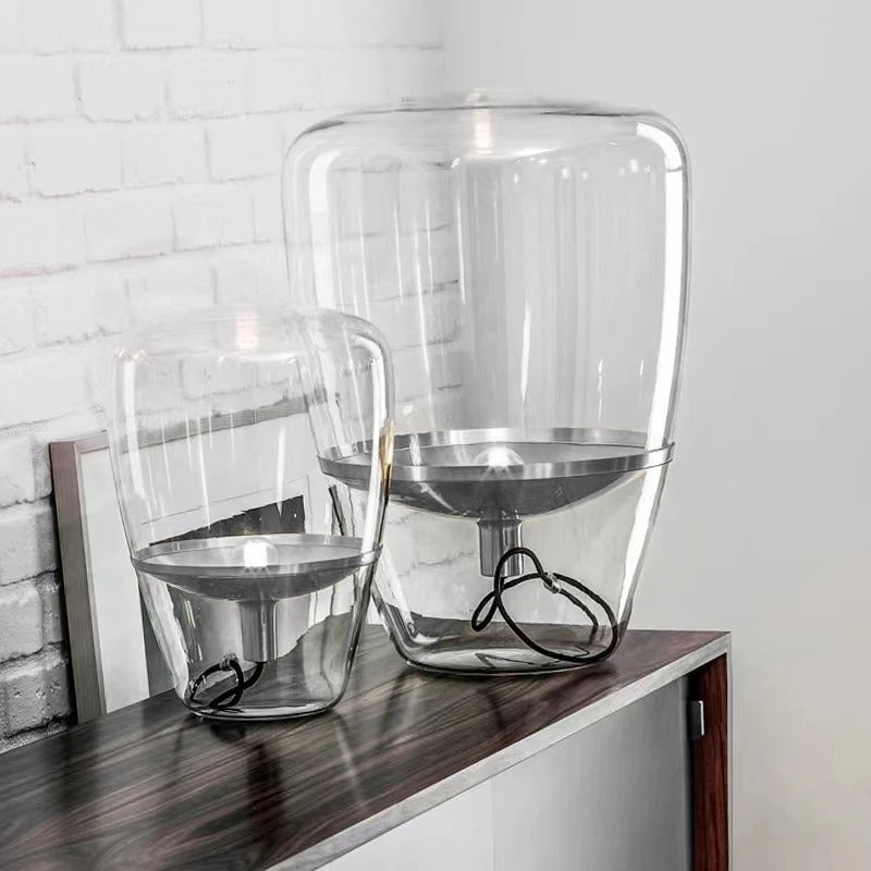 Glass Table Lamp For Living Room Elegant Indoor Lighting NALANI