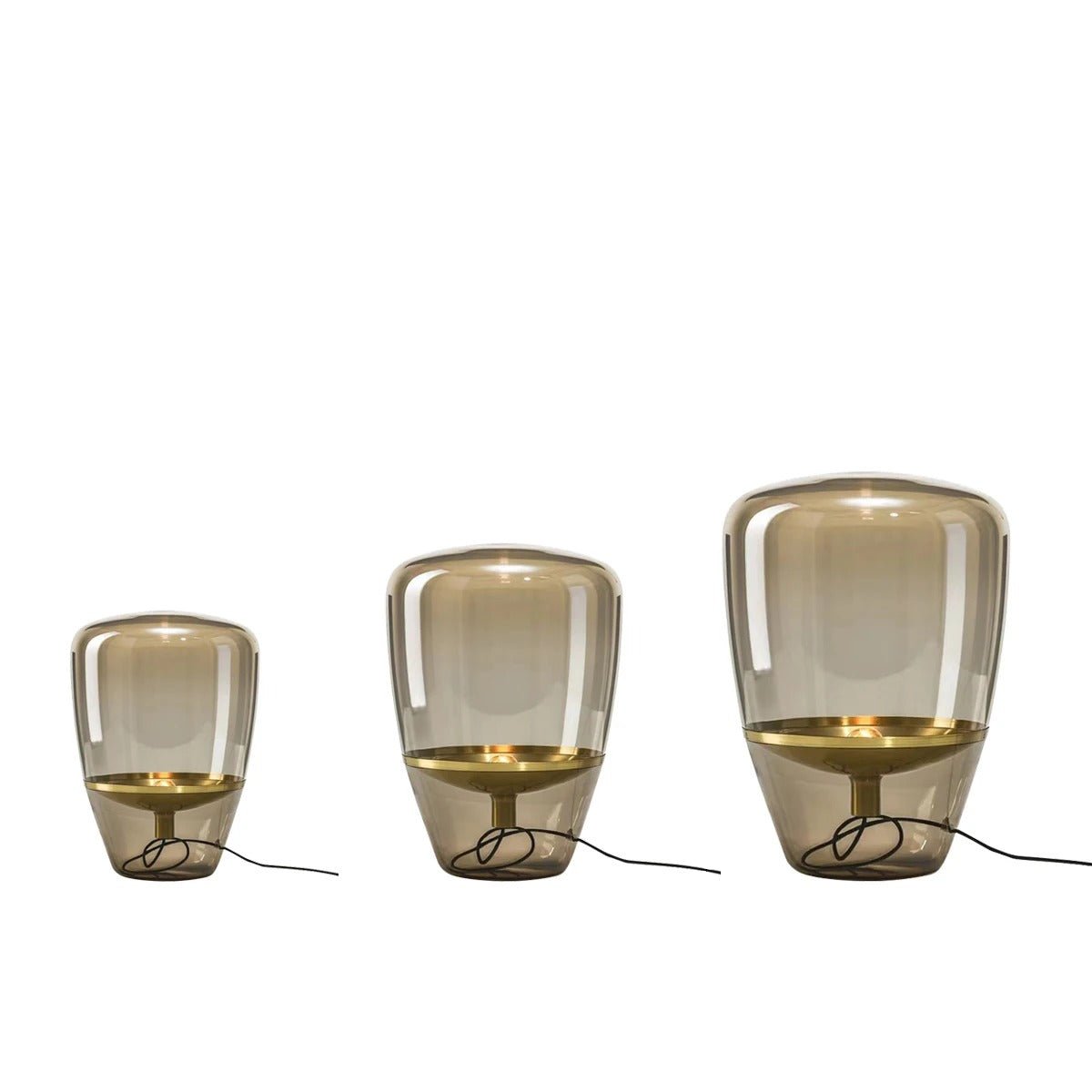 Glass Table Lamp For Living Room Elegant Indoor Lighting NALANI