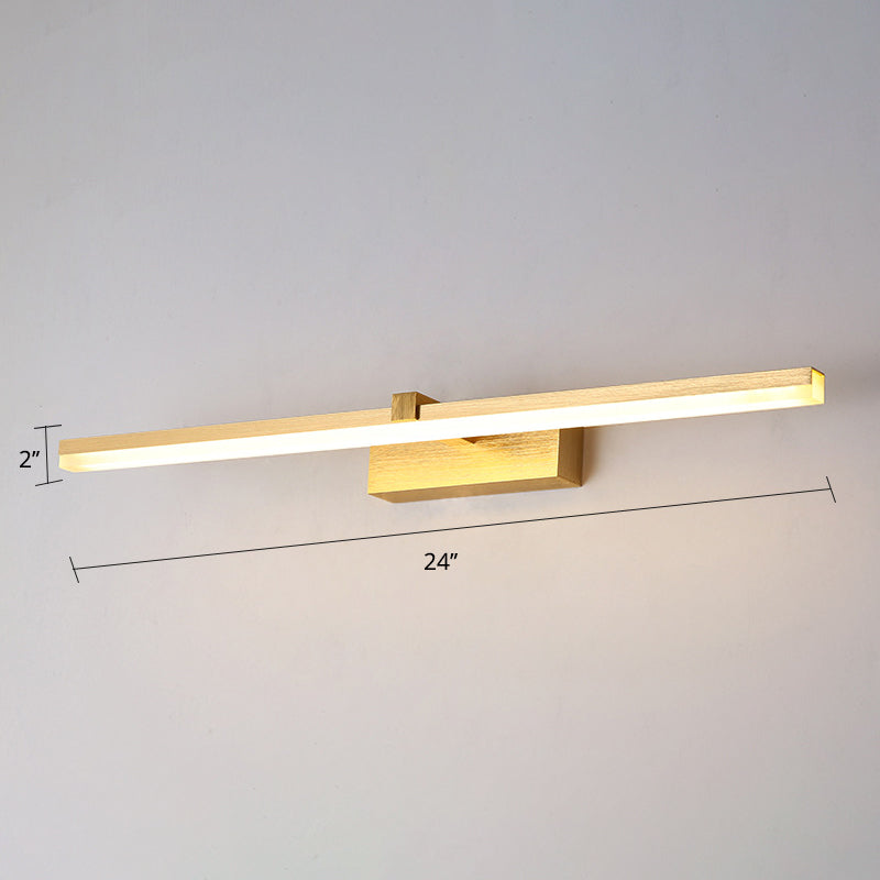Gold Finish LED Vanity Light Fixture For Modern Bathroom NALANI