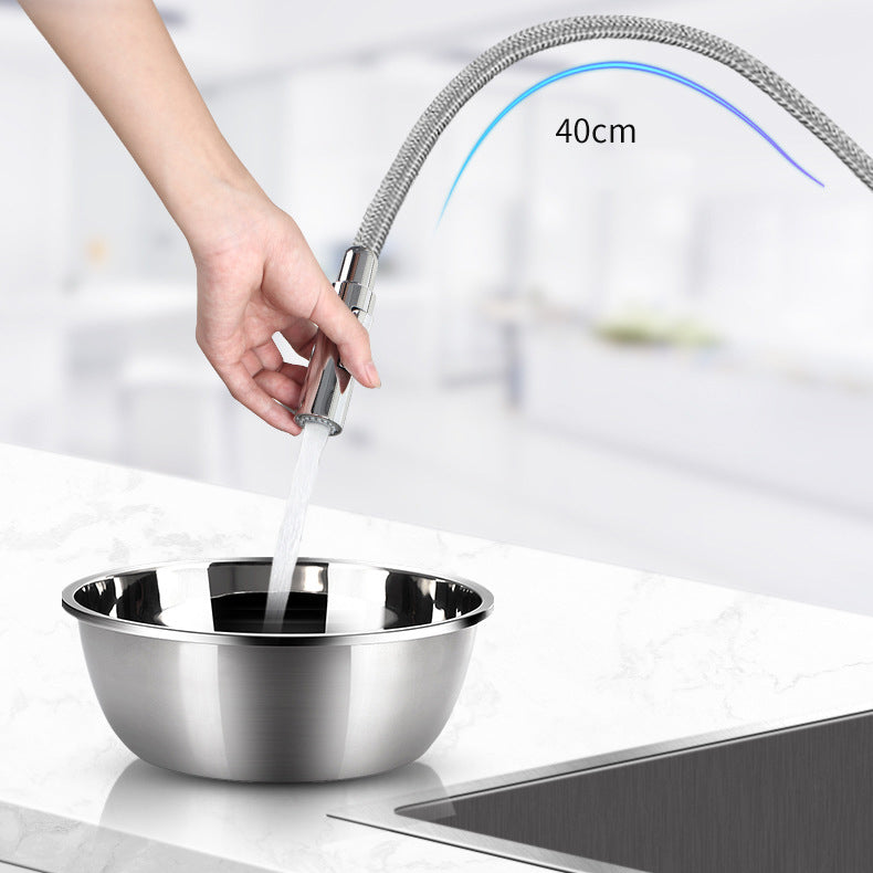 Gooseneck Copper Kitchen Faucet Single Handle Hot Cold NALANI