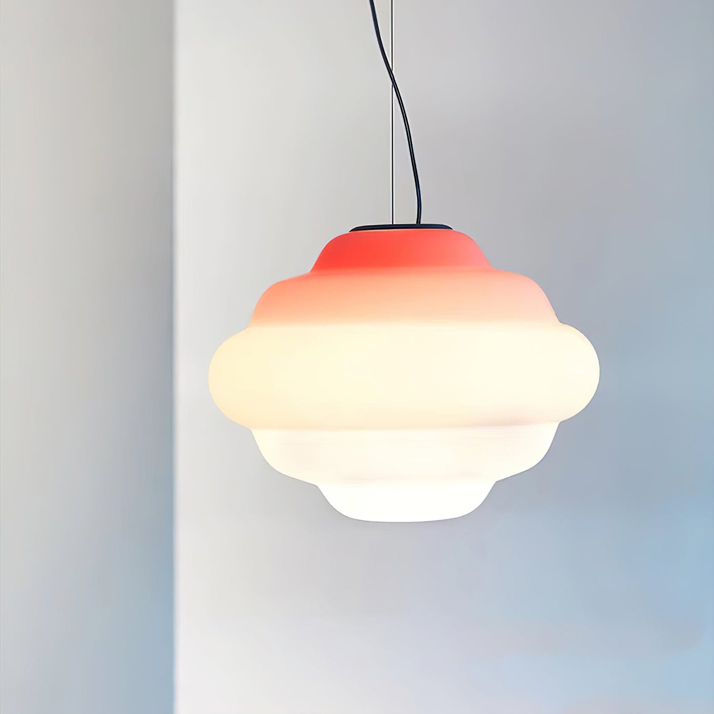 Gradient Cloudy Pendant Lamp Frosted Glass Soft Light NALANI