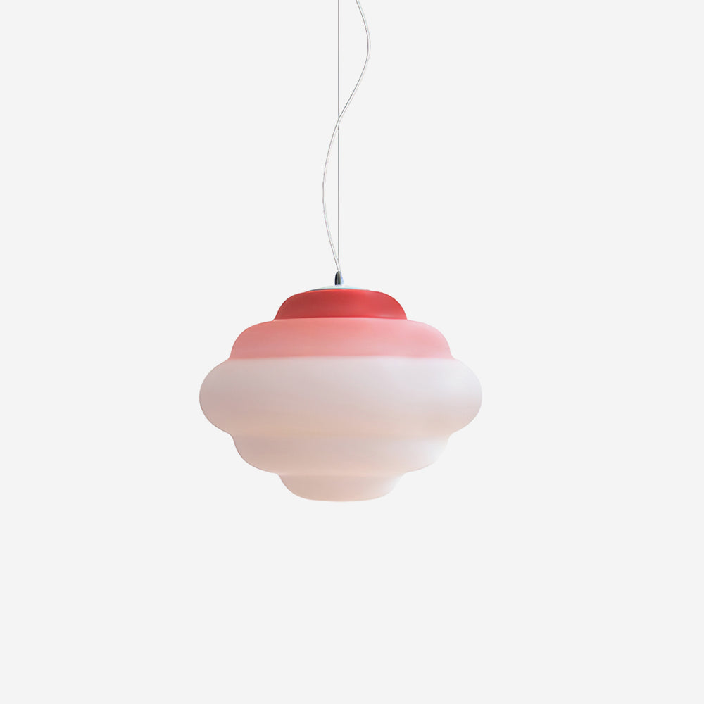 Gradient Cloudy Pendant Lamp Frosted Glass Soft Light NALANI
