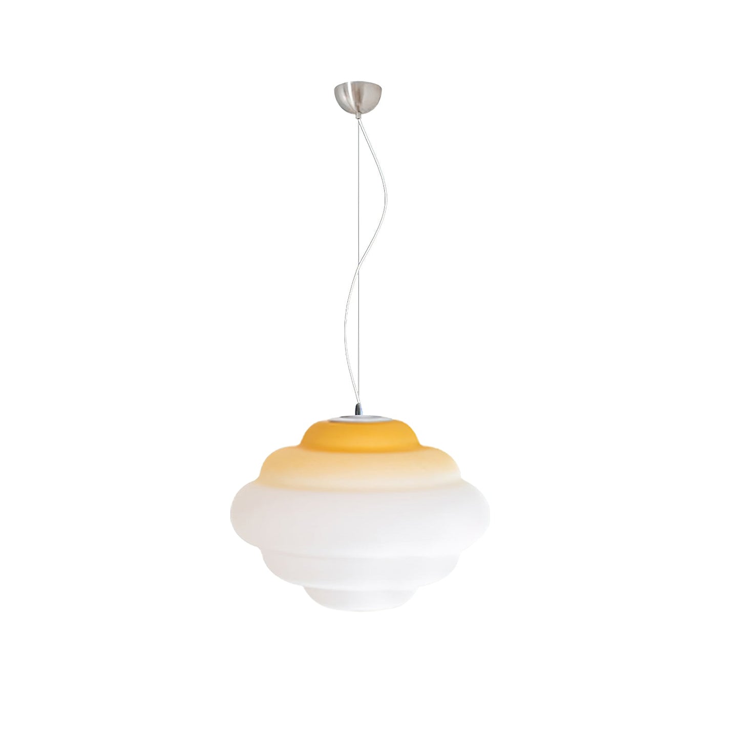Gradient Cloudy Pendant Lamp Frosted Glass Soft Light NALANI