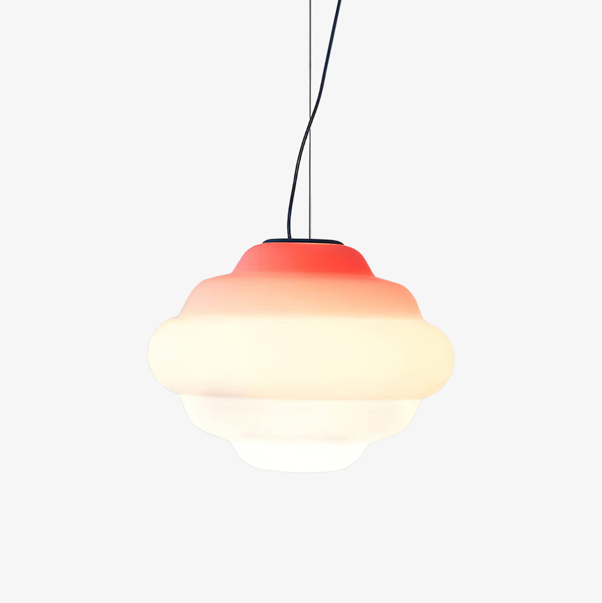 Gradient Cloudy Pendant Lamp Frosted Glass Soft Light NALANI