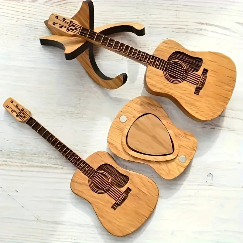 Guitar Pick Box Gift For Music Lovers Keepsake Decor NALANI
