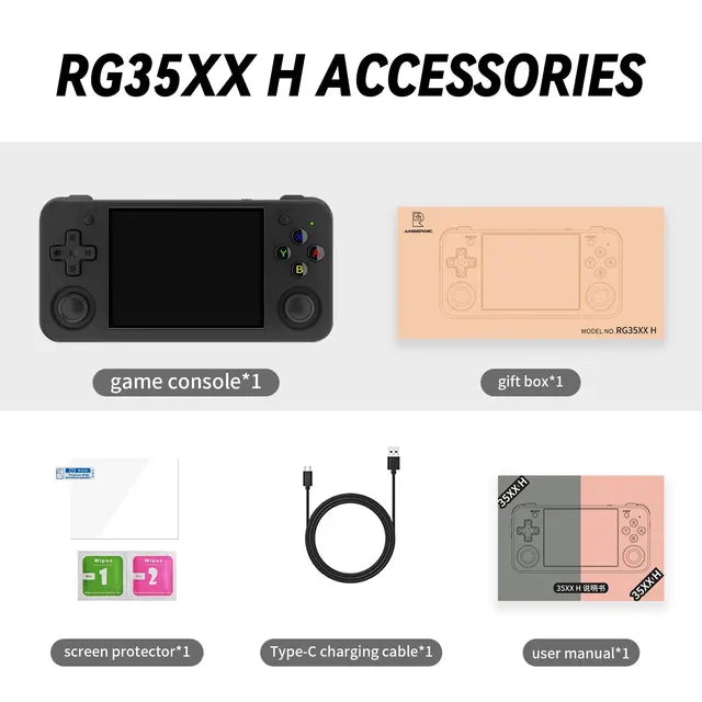 Handheld Game Console Pro V4 ThreePointFiveInch Screen HDMI Black NALANI