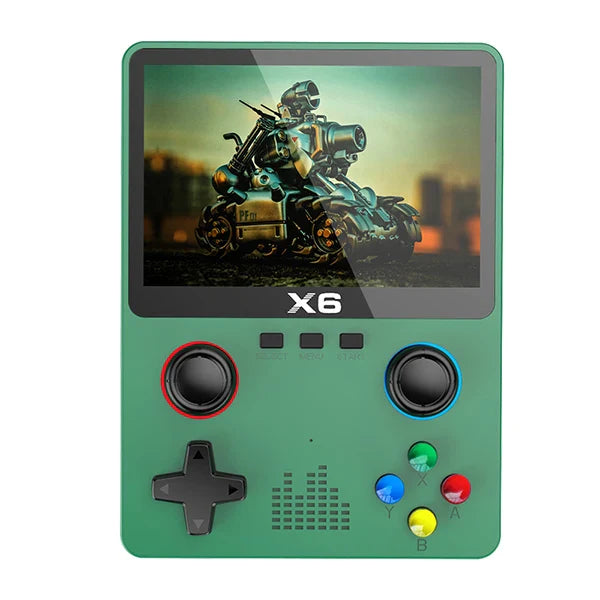 Handheld Gaming Console 3.5 Inch IPS Screen Dual Joysticks Green NALANI
