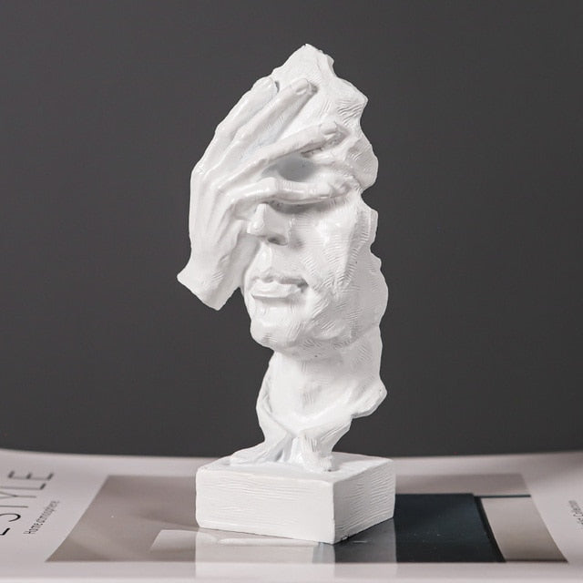 Hear Speak See No Evil Figurines Unique Home Decor Accent See No Evil - White NALANI