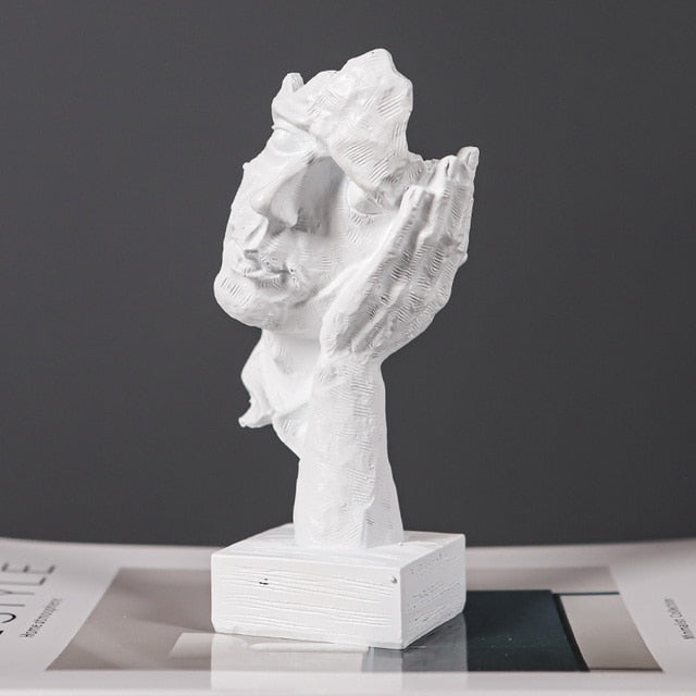 Hear Speak See No Evil Figurines Unique Home Decor Accent Hear no evil - White NALANI