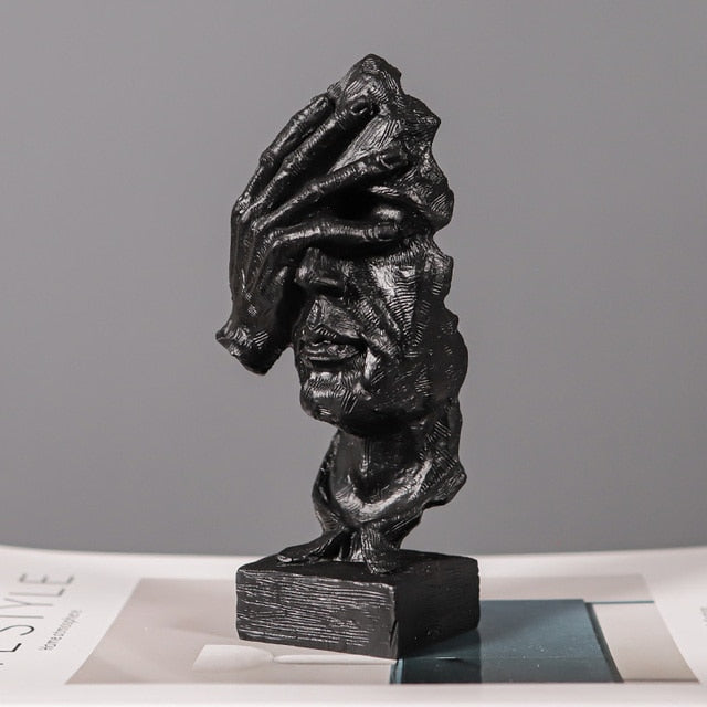 Hear Speak See No Evil Figurines Unique Home Decor Accent See No Evil - Black NALANI