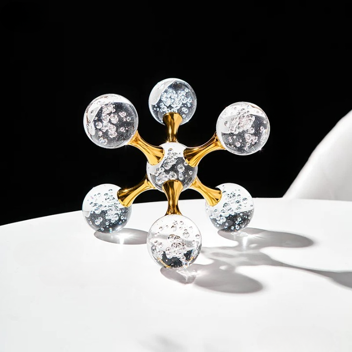 Helix Crystal Molecular Decor for Modern Home Interior Design Helix Crystal 4.9" x 5.9" NALANI