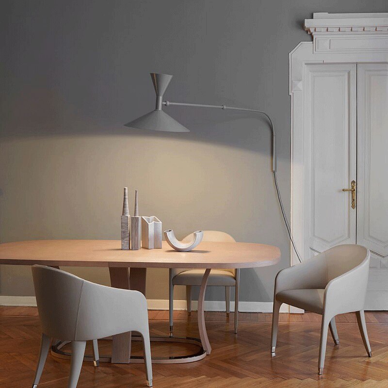 Indoor Swing Arm Wall Lamp For Bedroom And Living Room NALANI