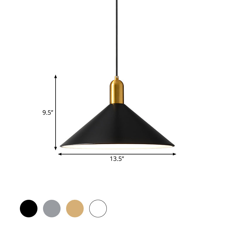Industrial Metal Conical Drop Pendant Light for Dining Room NALANI