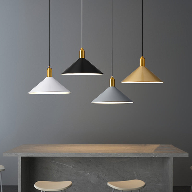 Industrial Metal Conical Drop Pendant Light for Dining Room NALANI