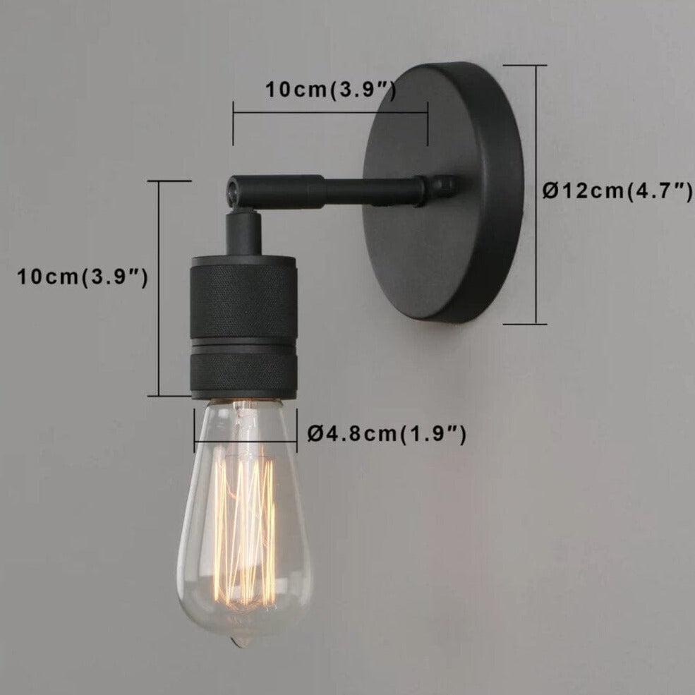 Industrial Metal Wall Light Vintage Style Fixture Lamp NALANI