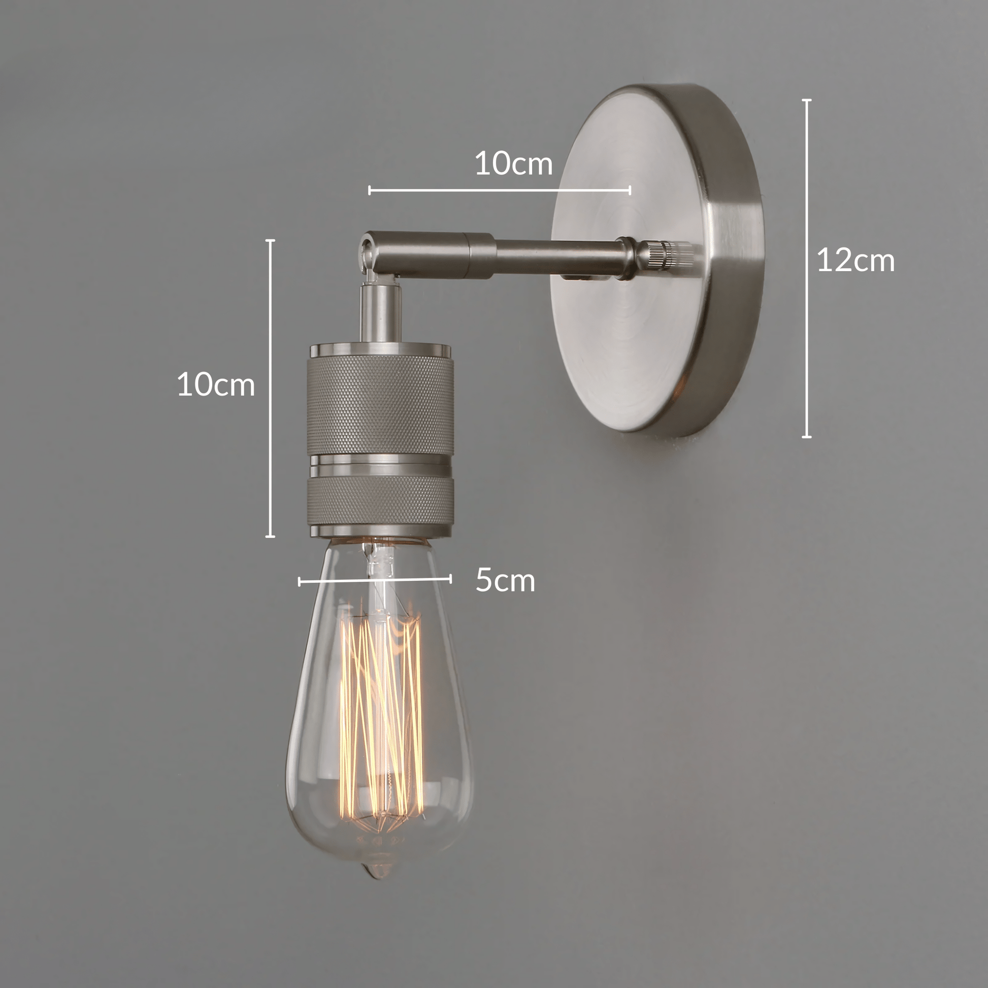 Industrial Metal Wall Light Vintage Style Fixture Lamp NALANI