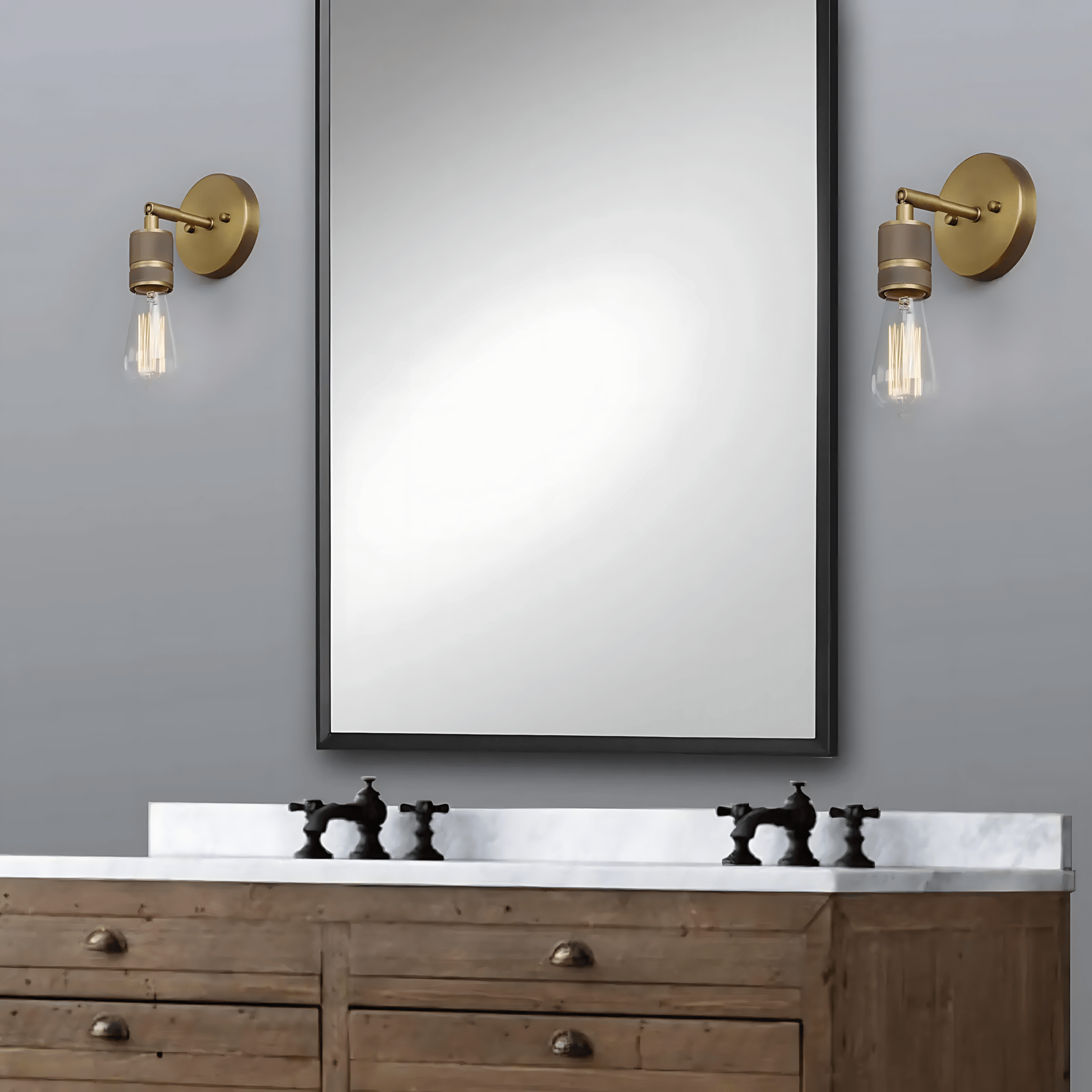 Industrial Metal Wall Light Vintage Style Fixture Lamp NALANI