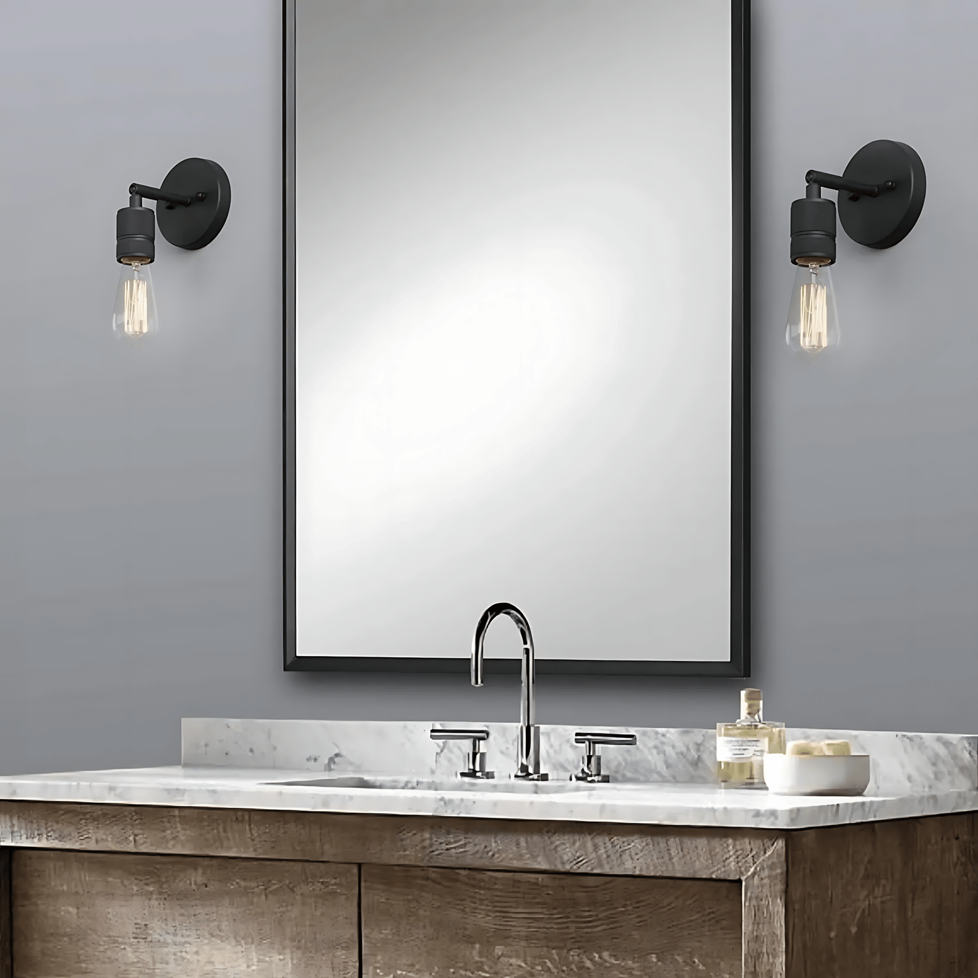 Industrial Metal Wall Light Vintage Style Fixture Lamp NALANI