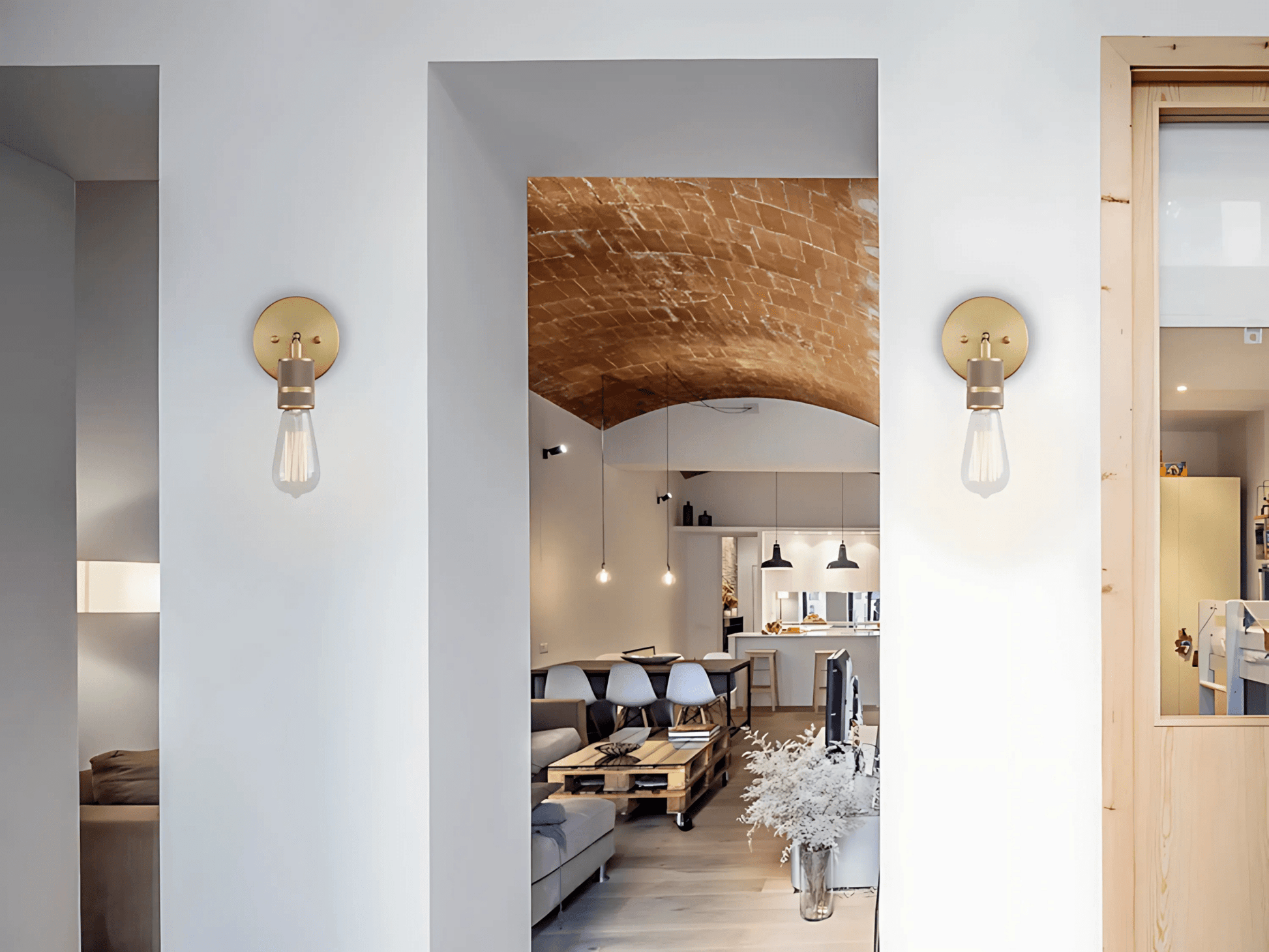 Industrial Metal Wall Light Vintage Style Fixture Lamp NALANI