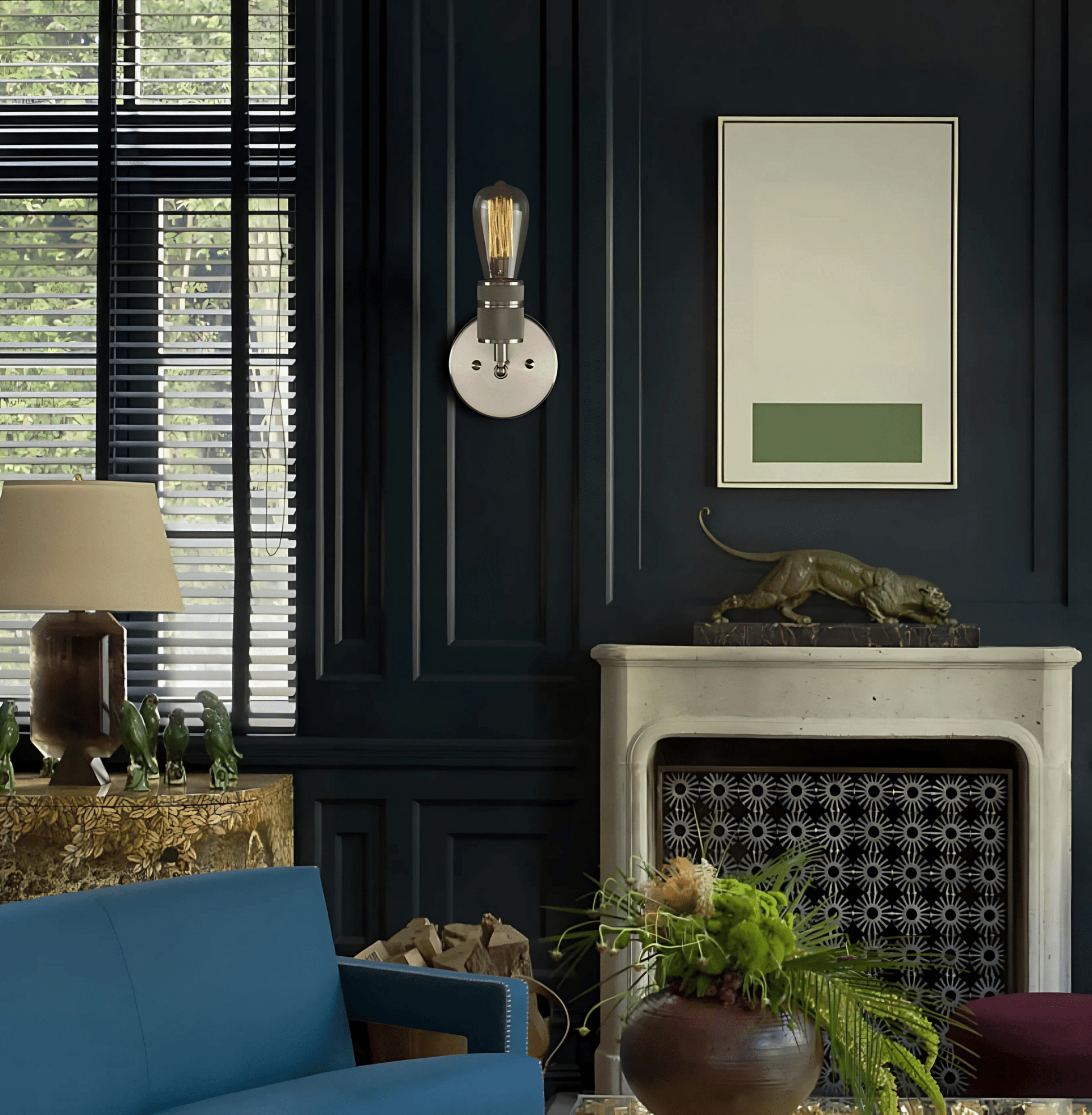 Industrial Metal Wall Light Vintage Style Fixture Lamp NALANI