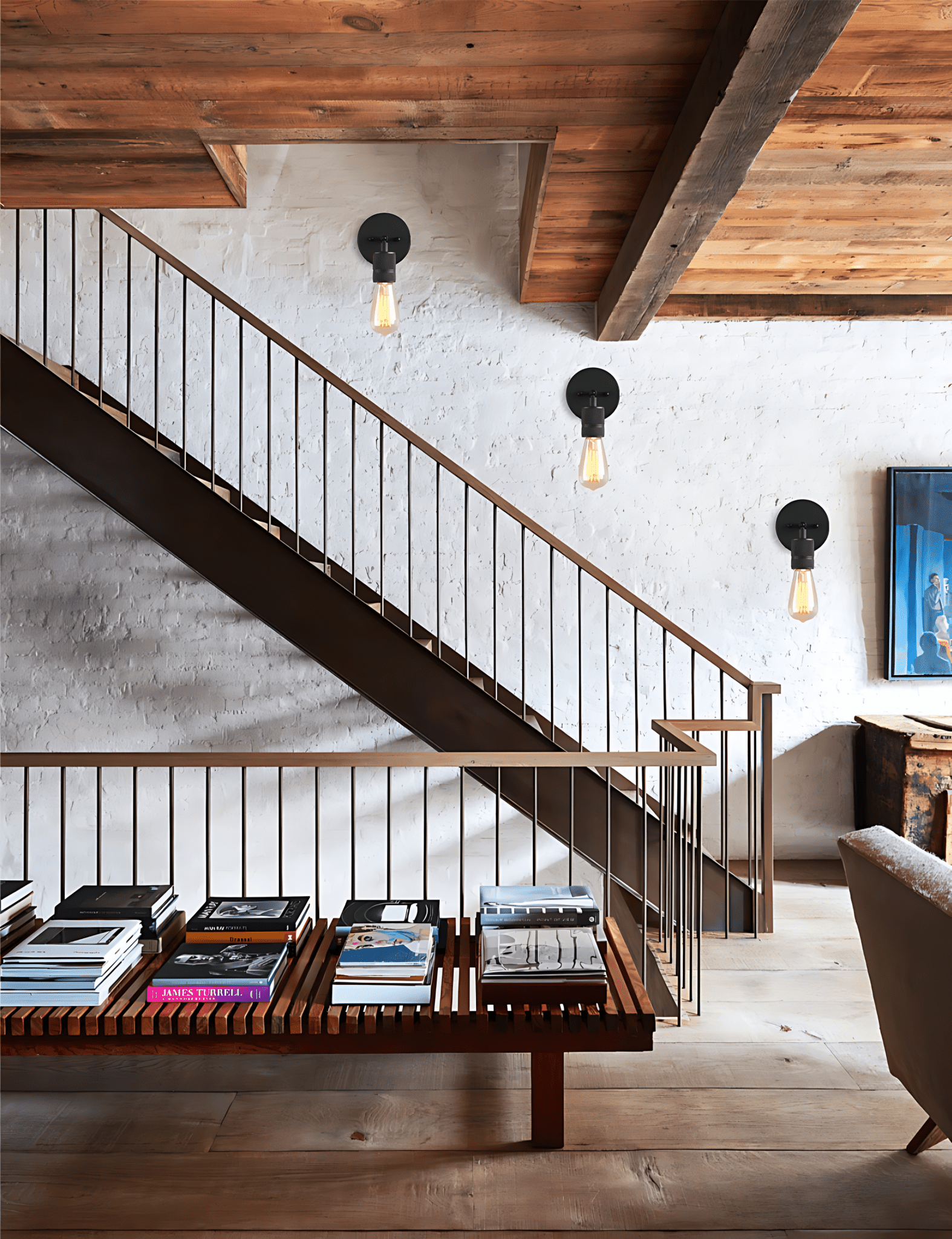 Industrial Metal Wall Light Vintage Style Fixture Lamp NALANI