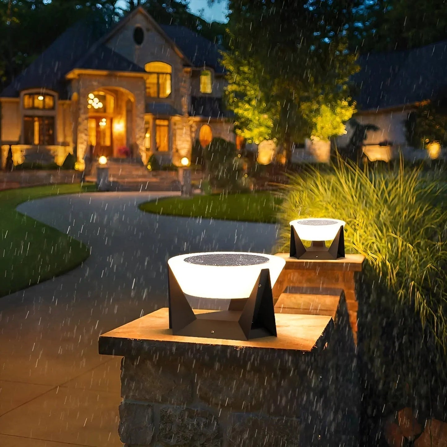 Japanese Style Solar Garden Lamp for Elegant Outdoor Lighting NaLani