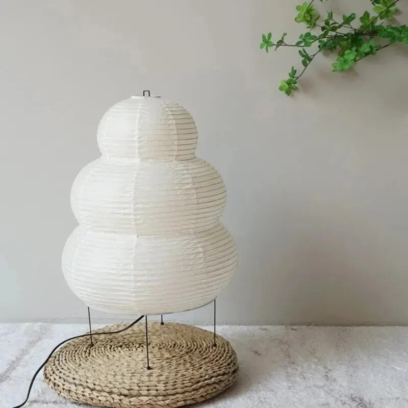 Japanese Washi Floor Lamp for Soothing Ambient Lighting NaLani