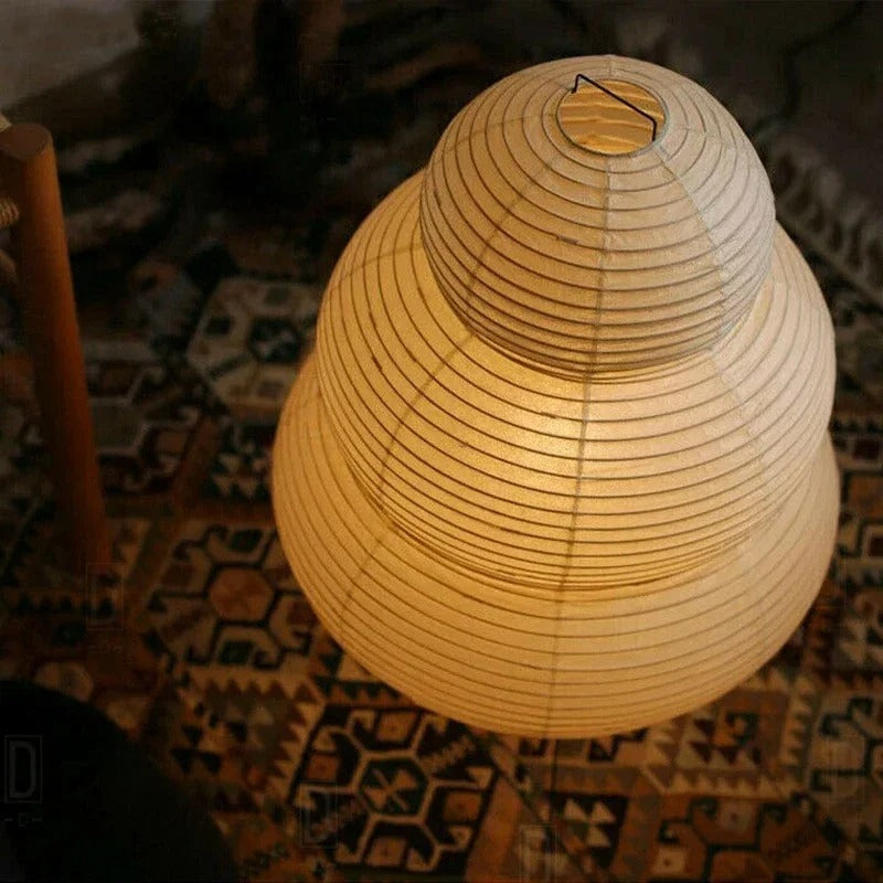 Japanese Washi Floor Lamp for Soothing Ambient Lighting NaLani