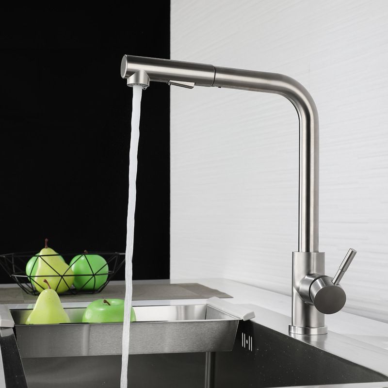 Kitchen Faucet With Rod Handle Hot And Cold Deck Mounted NALANI
