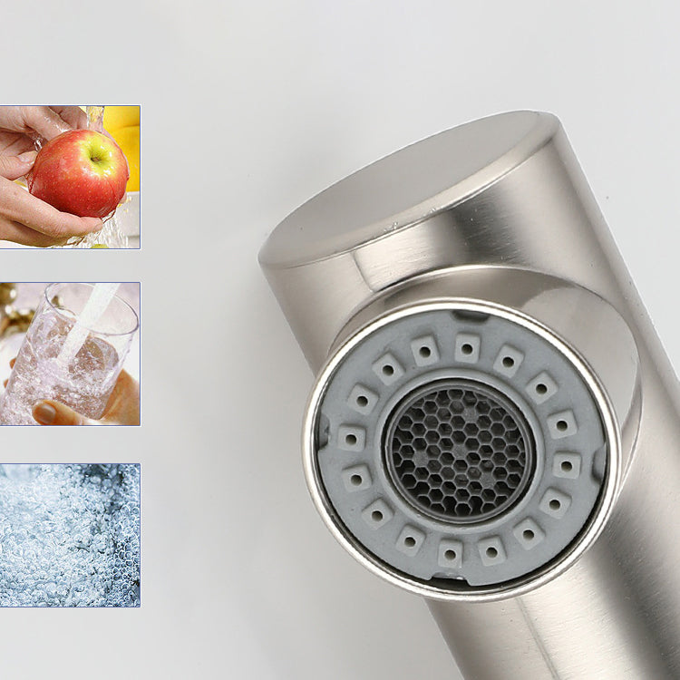 Kitchen Faucet With Rod Handle Hot And Cold Deck Mounted NALANI