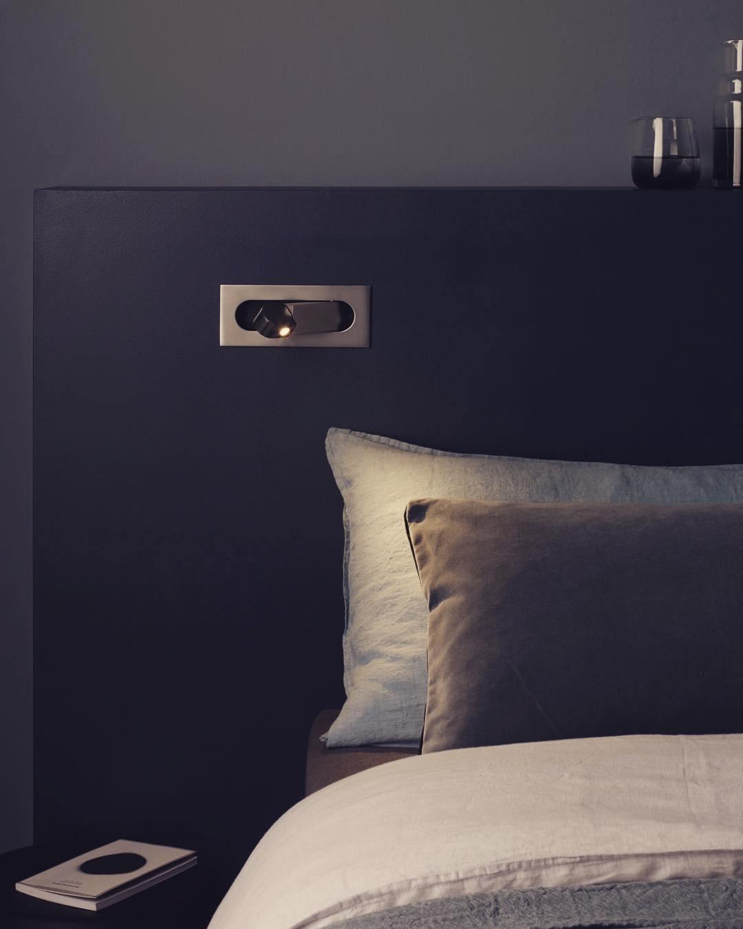 LED Bedside Reading Light With Adjustable Head Nightstand NALANI