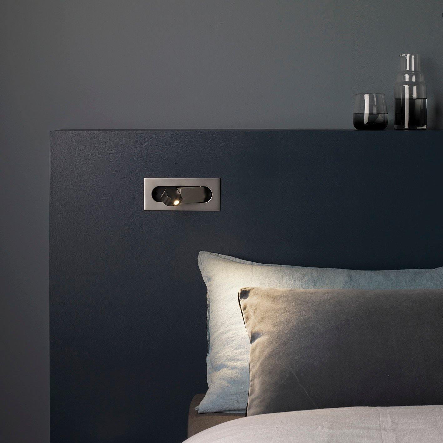 LED Bedside Reading Light With Adjustable Head Nightstand NALANI
