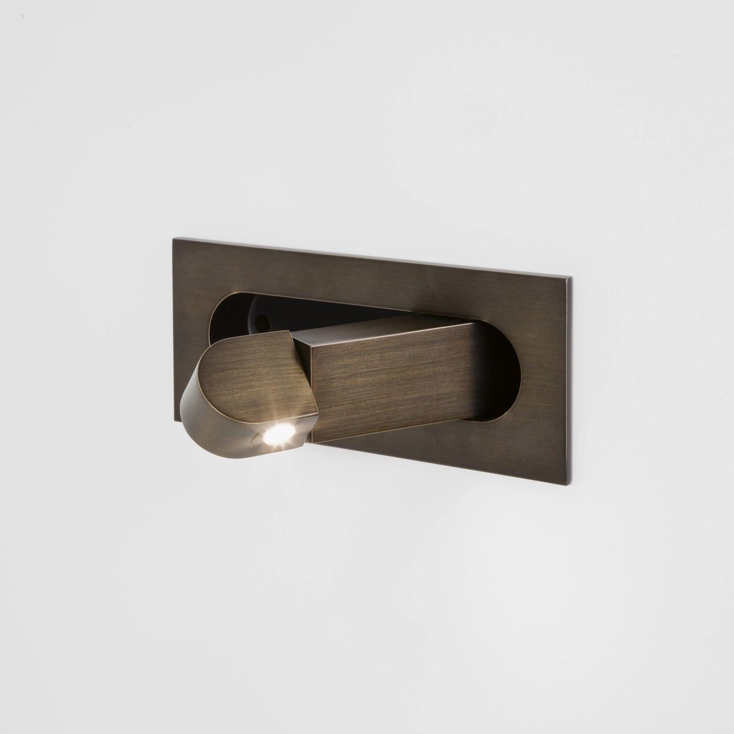LED Bedside Reading Light With Adjustable Head Nightstand ∅ 7.5″ x H ∅3.15″ Dia 19cm x H 8cm Bronze NALANI