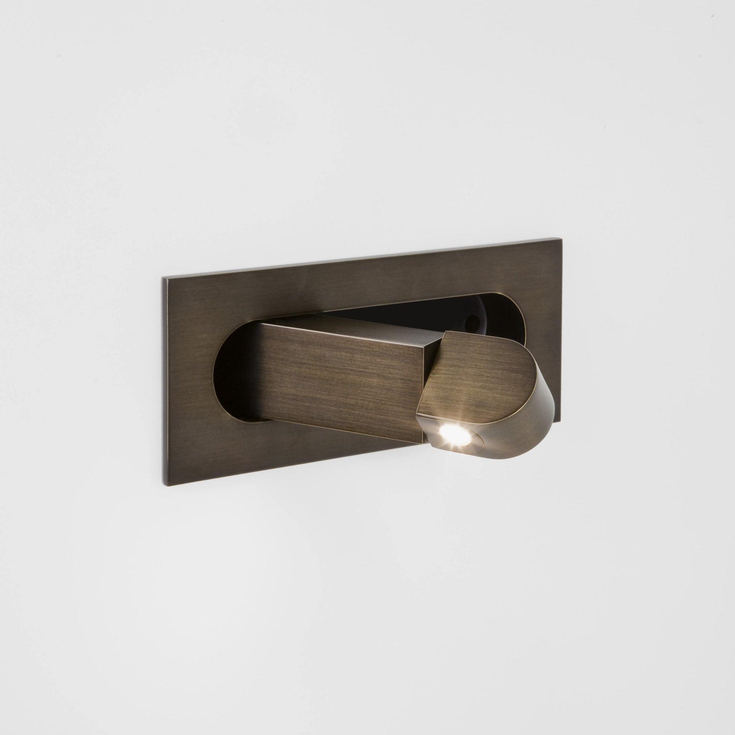 LED Bedside Reading Light With Adjustable Head Nightstand Set of 2 Bronze NALANI