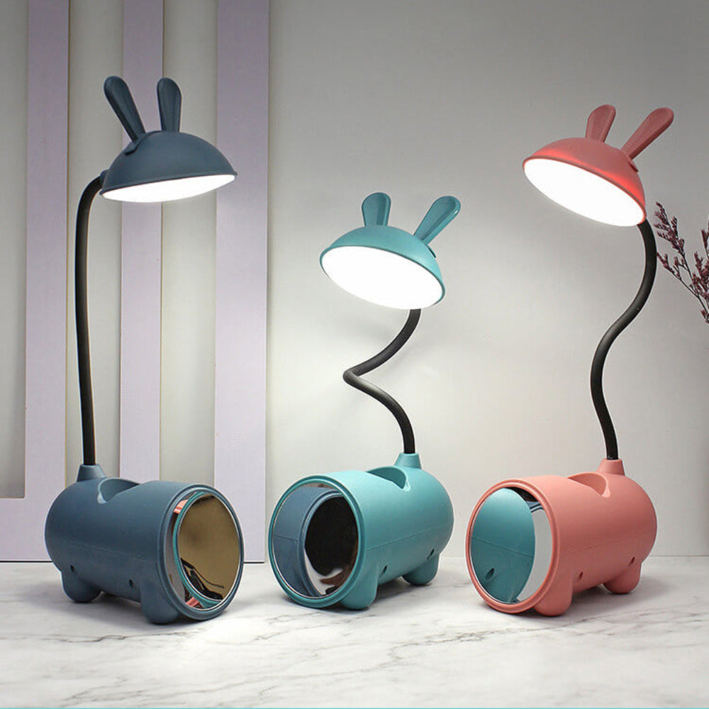 LED Desk Lamp With Touch Control Flexible Arm And Pen Holder NALANI