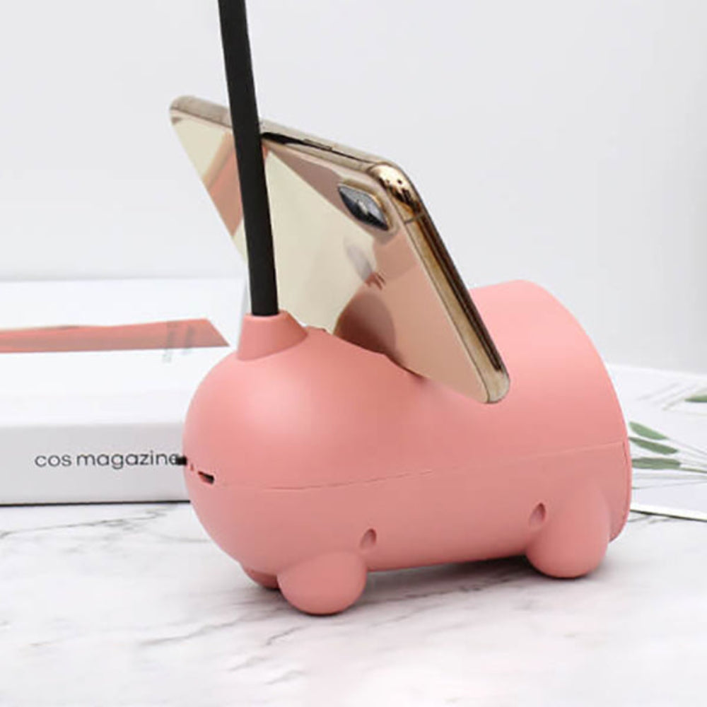 LED Desk Lamp With Touch Control Flexible Arm And Pen Holder NALANI