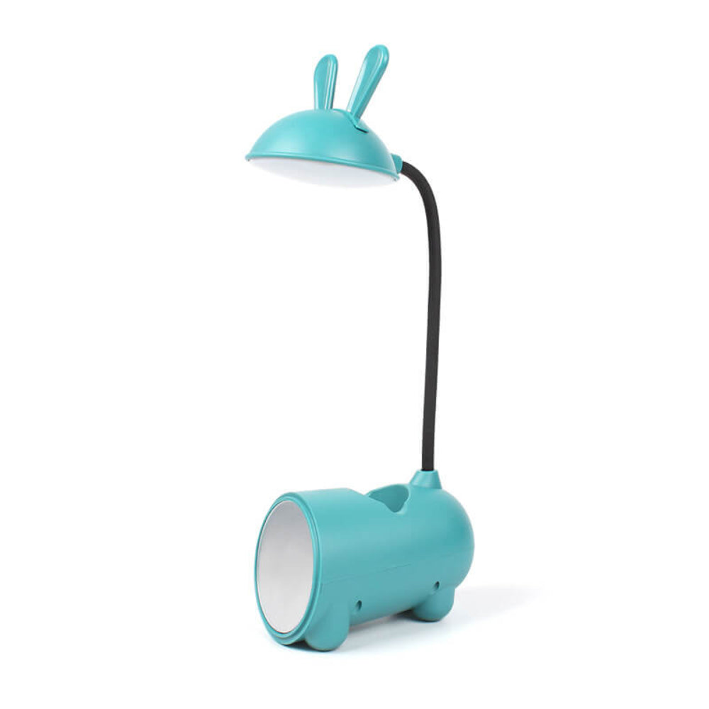 LED Desk Lamp With Touch Control Flexible Arm And Pen Holder Green NALANI