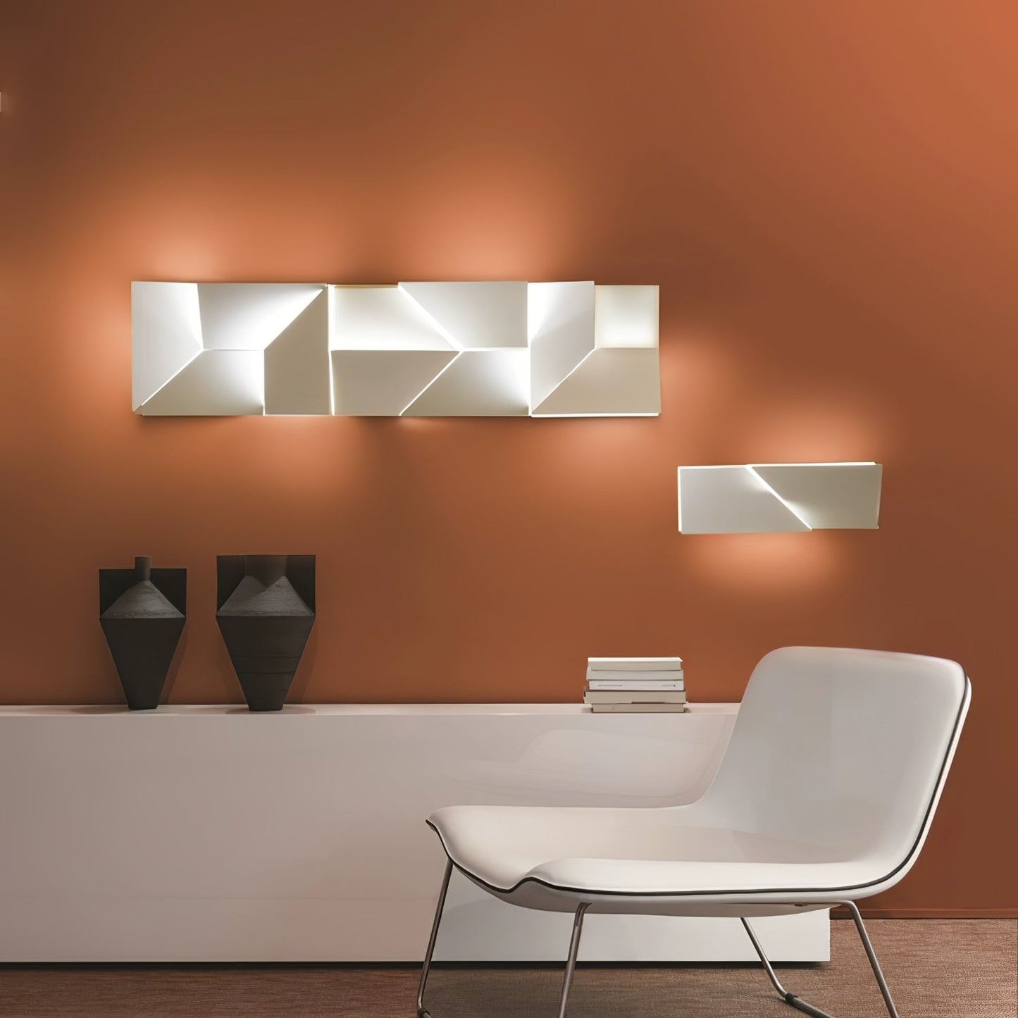 LED Diffused Aluminum Wall Sconce Matte White Modern NALANI