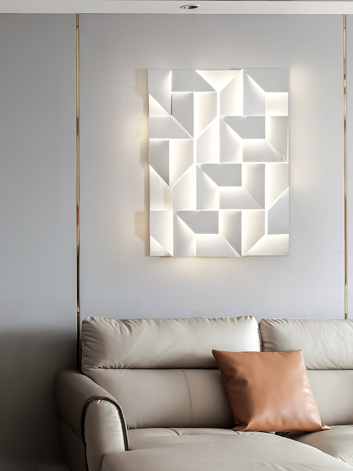 LED Diffused Aluminum Wall Sconce Matte White Modern NALANI