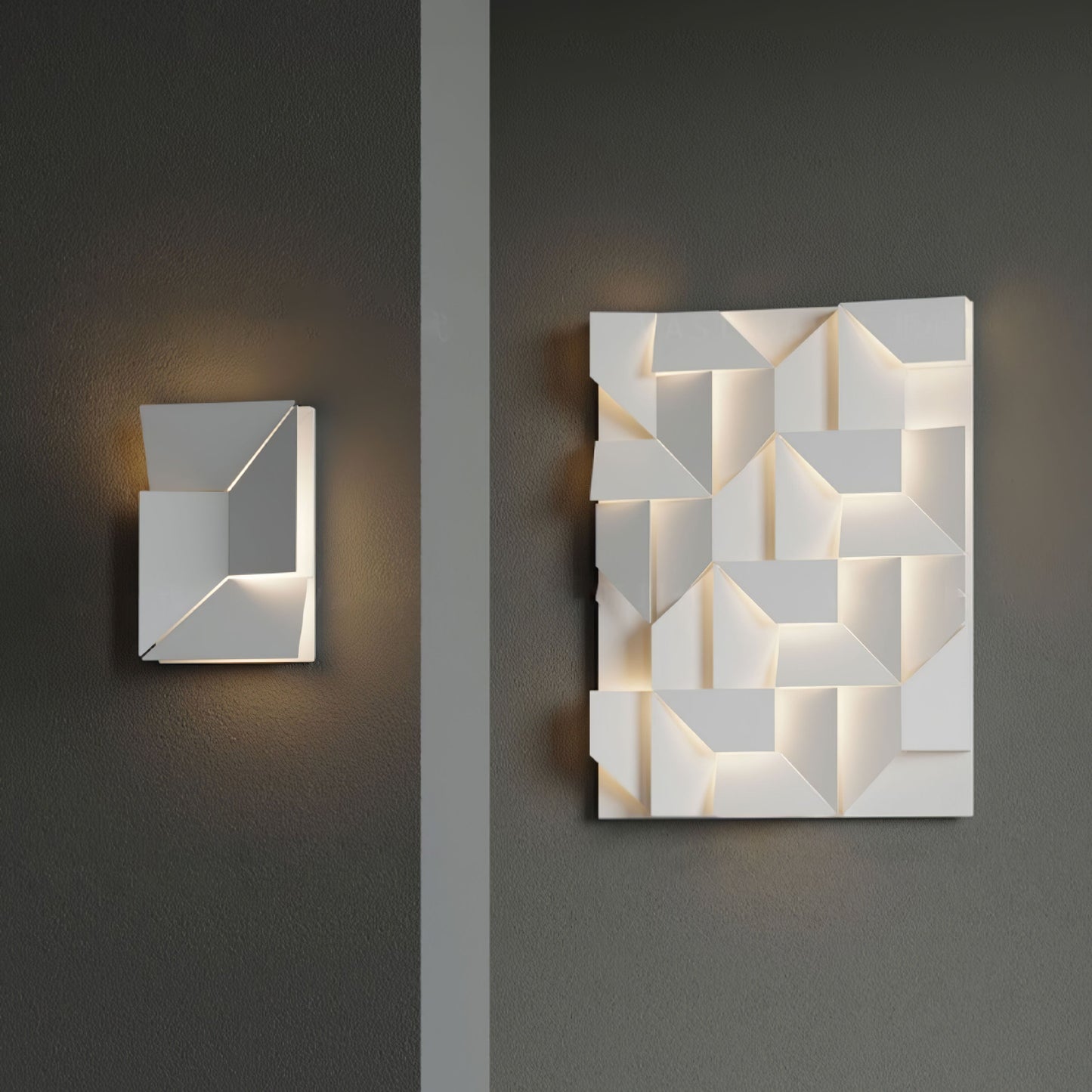 LED Diffused Aluminum Wall Sconce Matte White Modern NALANI