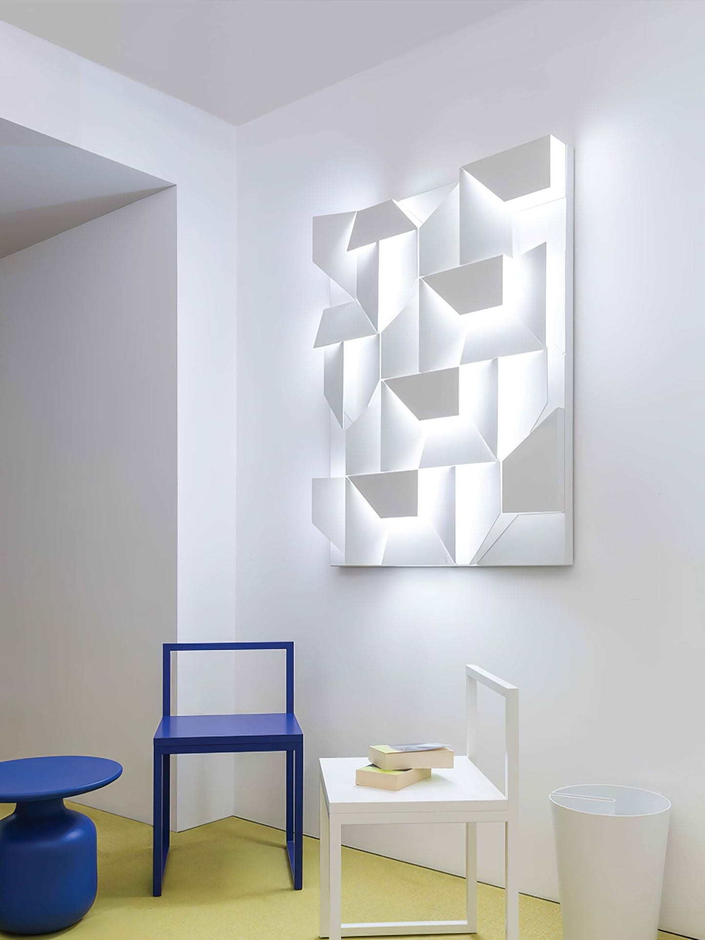 LED Diffused Aluminum Wall Sconce Matte White Modern NALANI