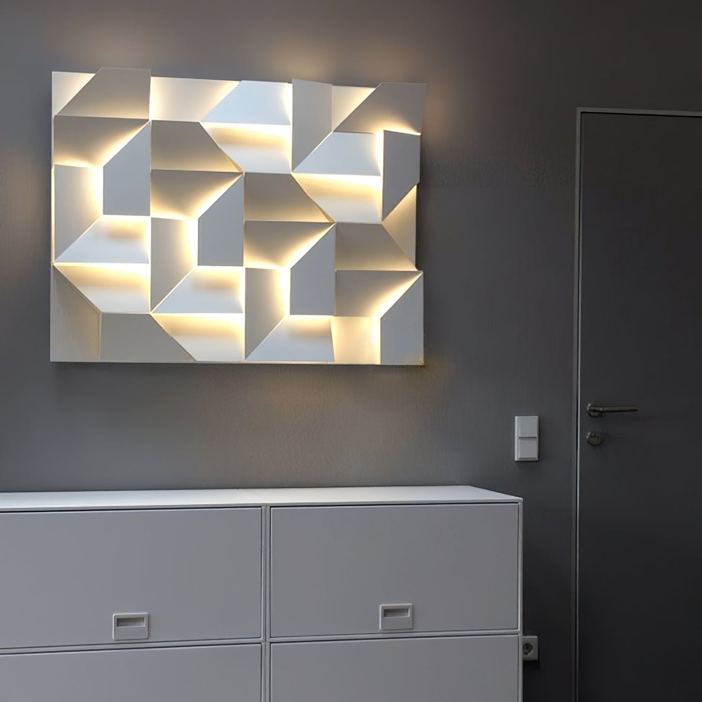 LED Diffused Aluminum Wall Sconce Matte White Modern NALANI