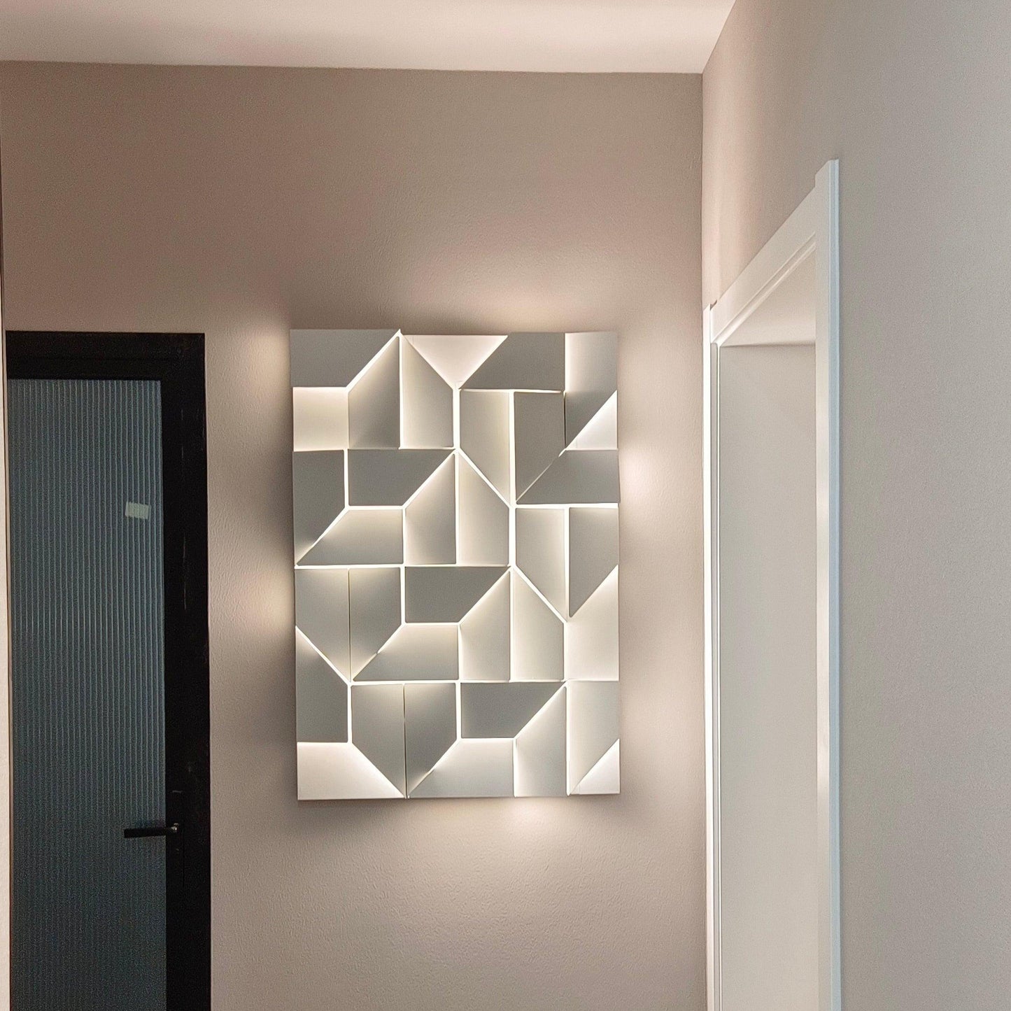 LED Diffused Aluminum Wall Sconce Matte White Modern NALANI
