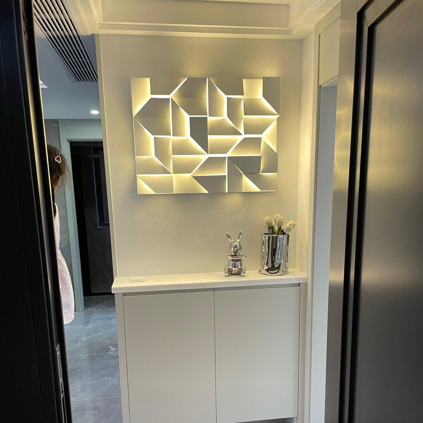 LED Diffused Aluminum Wall Sconce Matte White Modern NALANI