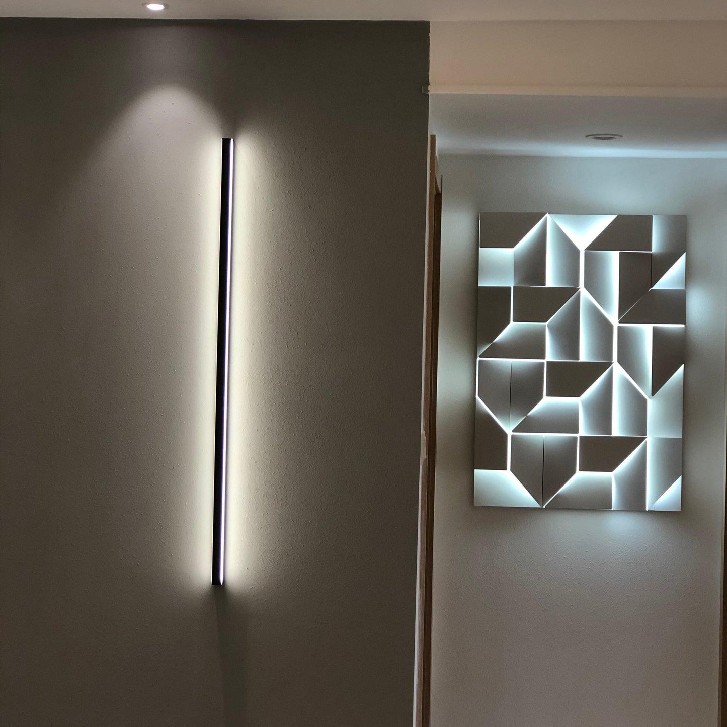 LED Diffused Aluminum Wall Sconce Matte White Modern NALANI