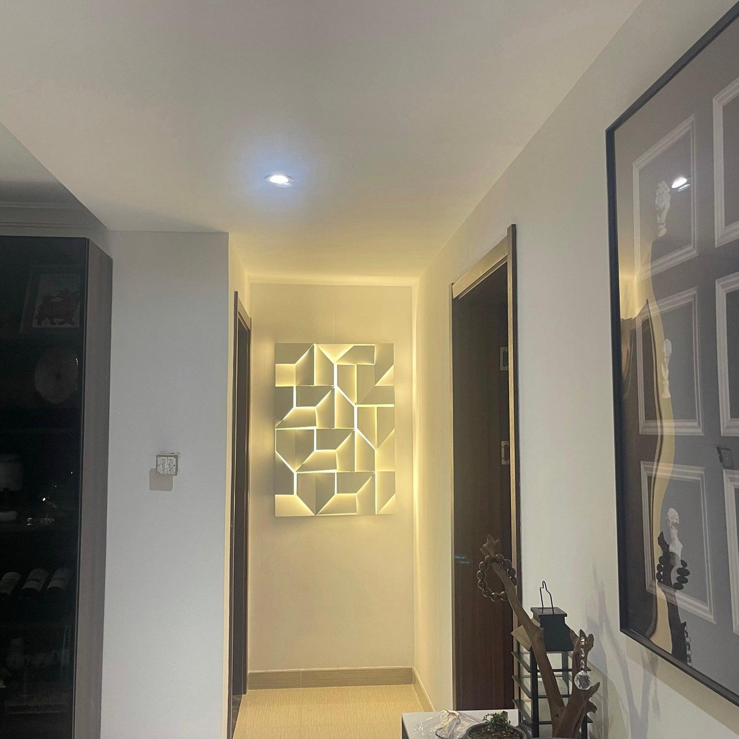 LED Diffused Aluminum Wall Sconce Matte White Modern NALANI