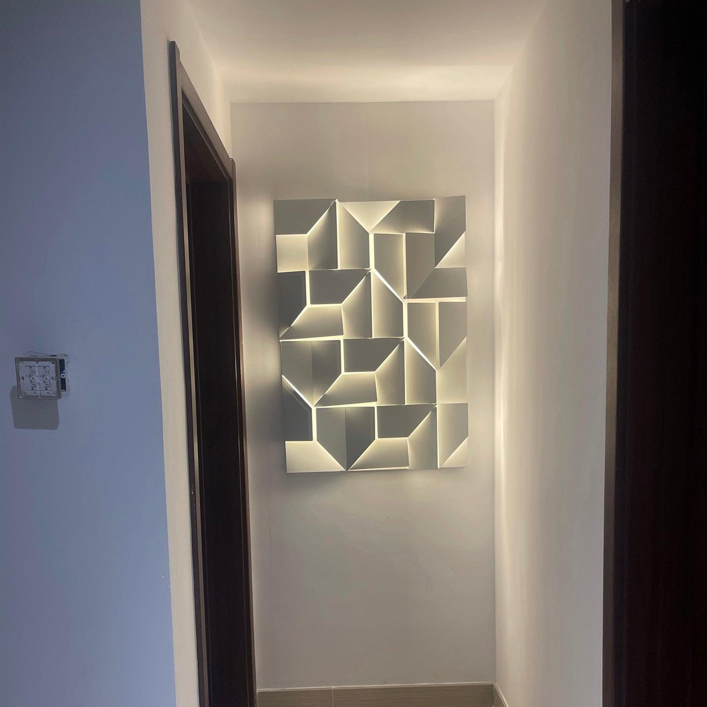 LED Diffused Aluminum Wall Sconce Matte White Modern NALANI