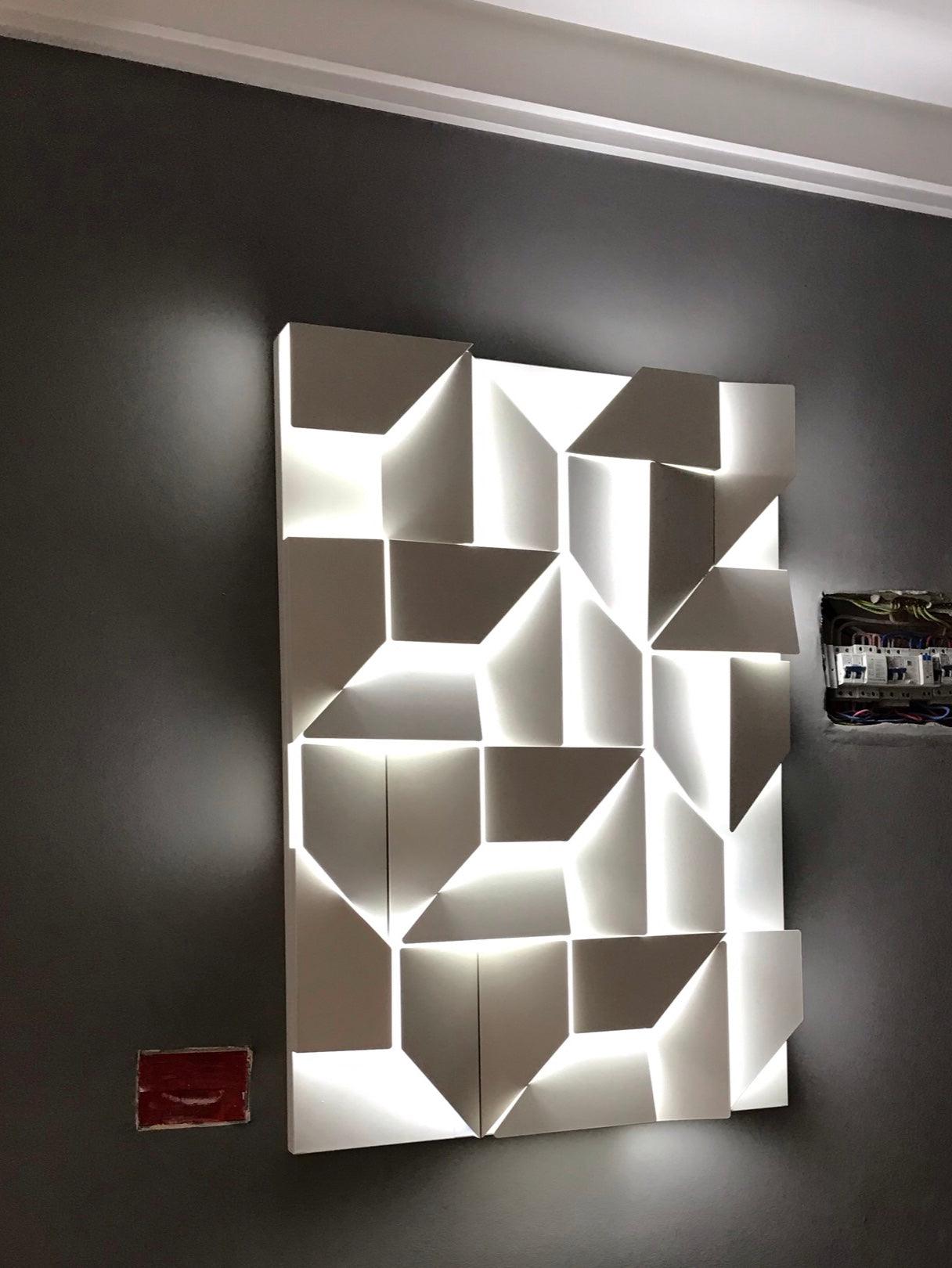 LED Diffused Aluminum Wall Sconce Matte White Modern NALANI